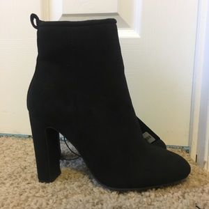 Forever 21 Faux Suede Heeled Bootie 7